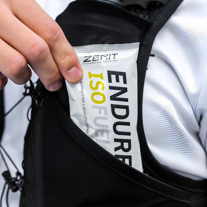 ENDURE ISOFUEL GO porcijska vrečka v tekaškem jopiču – praktično pakiranje
